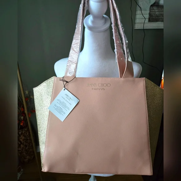 Jimmy Choo Parfums tote Light Pink/Gold - Picture 1 of 7